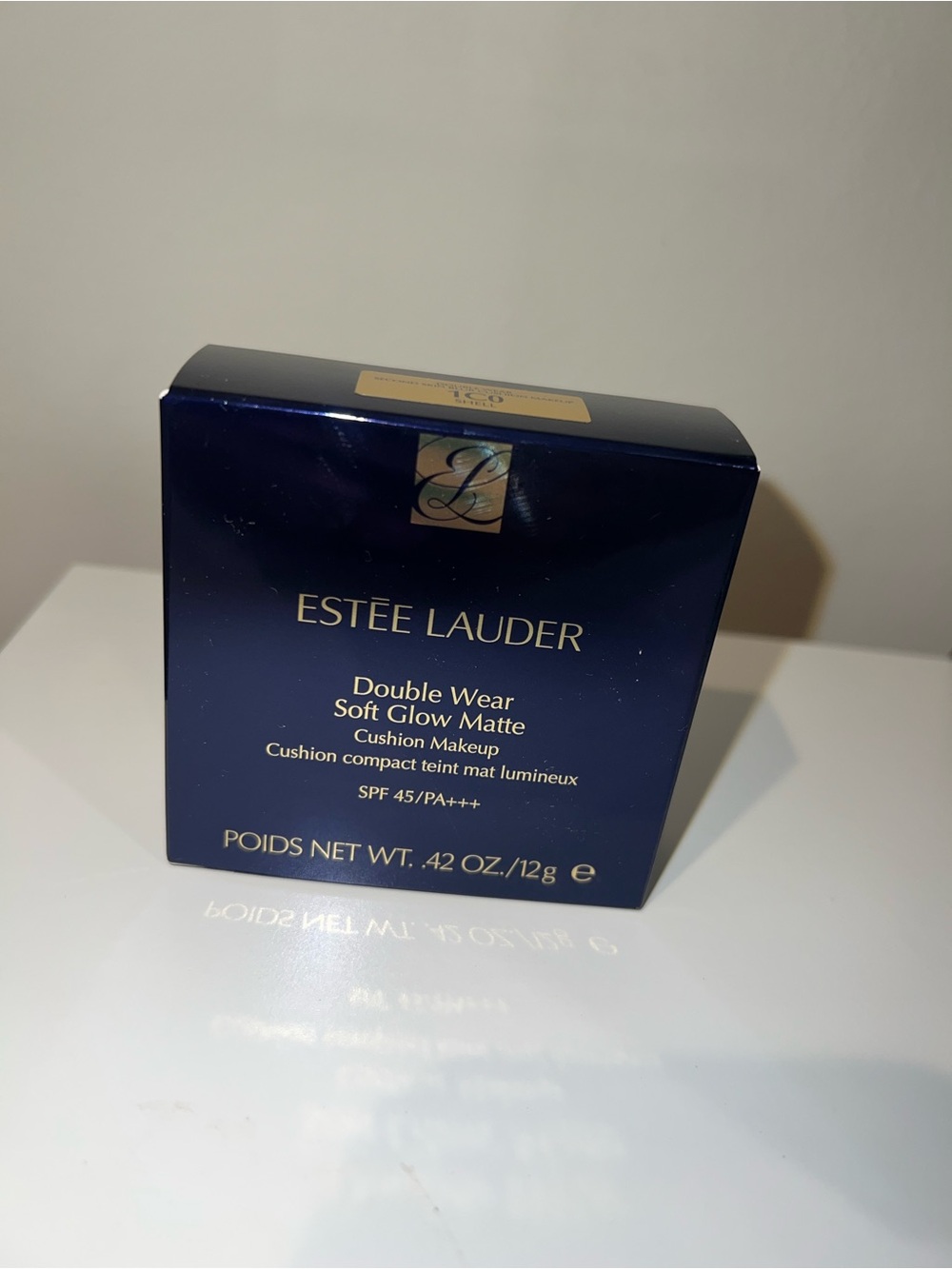 Estée Lauder Double Wear Soft Glow Matte Cushion Makeup 1C0 Shell SPF 45